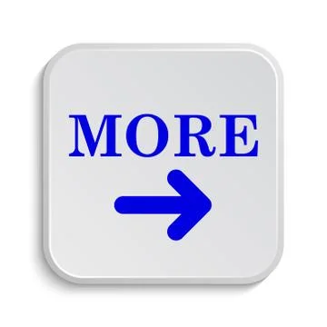 More icon. Internet button on white background.. Stock Illustration
