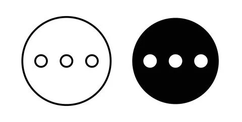 More icon. Style is flat and line symbol Stockillustratie