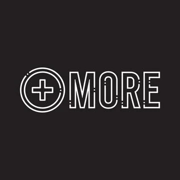 More icon vector Stock Illustration