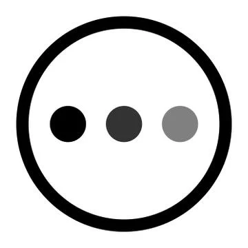 MORE icon, vector symbol isolated on white background for app, mobile, web et Stock Illustration