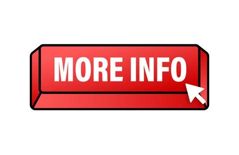 More Info Button with Cursor. Vector stock illustration. Stockillustratie