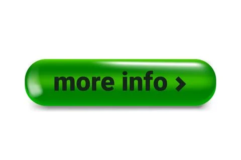 More info button isolated on dark background. 3d vector illustration Illustrazione stock