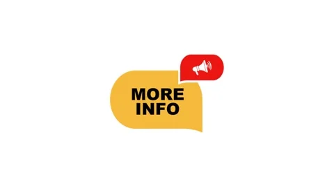 More info sign on white background 스톡 동영상 287820099