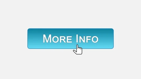 More info web interface button clicked with mouse cursor, different colors 스톡 동영상 72797748