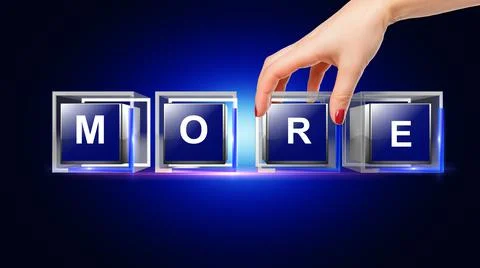 More Letter Concept Illustrazione stock