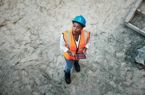 The more modern the technology the more streamlined the project. a young woman Stock Photos