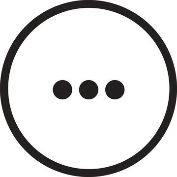 More Options Circle Icon Stock Illustration