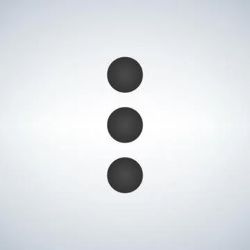 More options dot button, web menu icon. concept web buttons. vector illustrat Stock Illustration