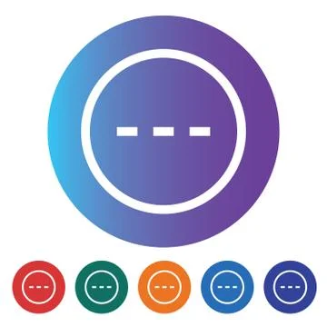 More Options Dot Button, Web Menu Icon. Stock Illustration