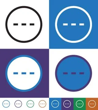 More Options Dot Button, Web Menu Icon. Stock Illustration