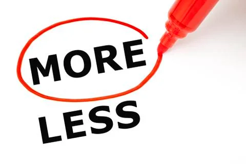 More or less Stock Illustration