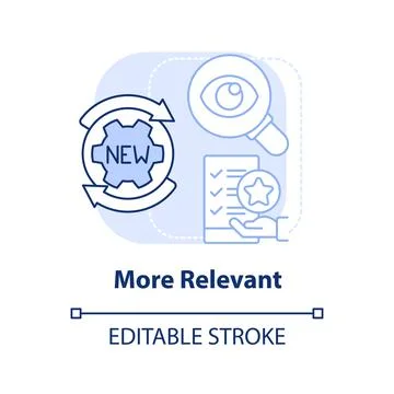 More relevant light blue concept icon イラスト素材