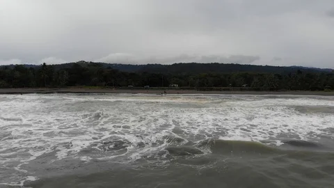 More rough waves Stock Footage 127133329