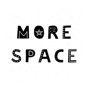 More space poster. Stock Illustration