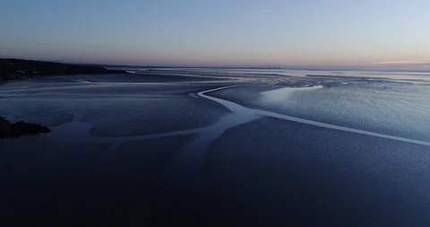 Morecambe bay dusk Video stock 95163556