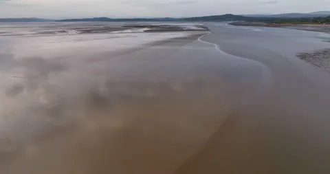 Morecambe bay at low tide Stock Footage 247804171