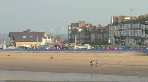 Morecambe Beach Stock Footage 11129521