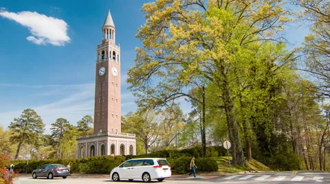 Morehead-Patterson Bell Tower at UNC Chapel Hill Stock Footage 67588037