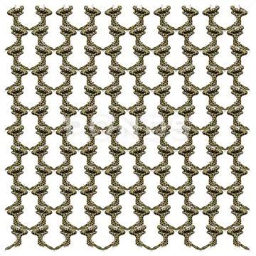 Morelia spilota variegata pythons in repeated pattern against white backgroun Stock Photos