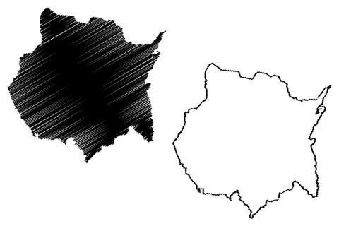 Morelos map vector Stock-Illustration