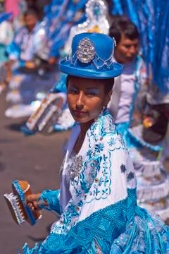 Morenada Dance Group Stock Photos