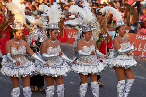 Morenada Dance Group Stock Photos