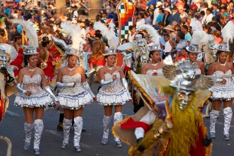 Morenada Dance Group Stock Photos