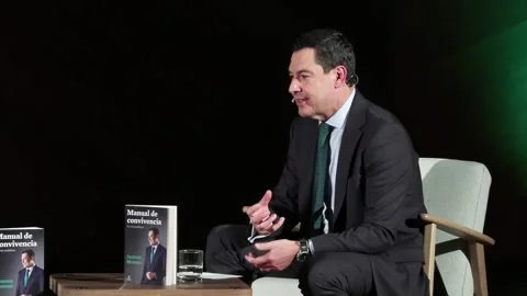 Moreno: "We will be transparent and forceful if corruption is proven", Madrid, E Stock Footage 321428759