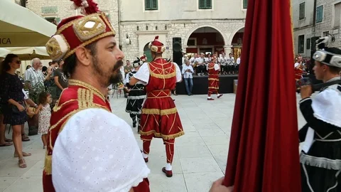 Moreska sword dance Stock-Footage 95295653