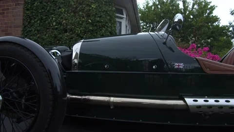 Morgan Three Wheeler car Stock Footage 168488609