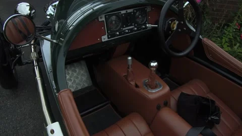 Morgan Three Wheeler car Stock Footage 168488631