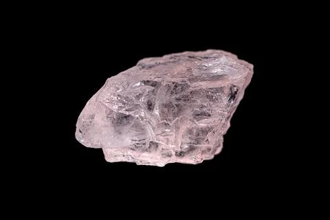 Morganite gemstone on dark background Stock Photos