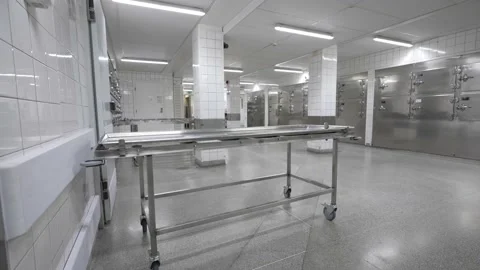 Morgue corps wagon Vidéo 165442596