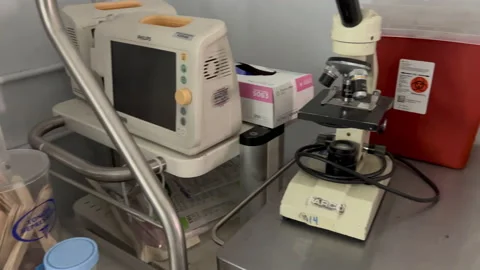 Morgue, pan tools equipment Stock Footage 229754302