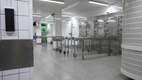 Morgue room push in Stock Footage 165442585