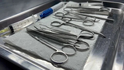 Morgue, surgical tools Stock Footage 229750548