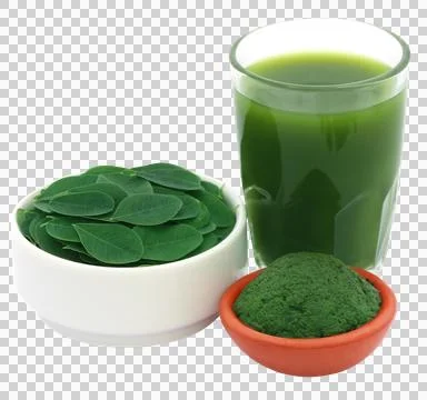 Moringa leaves with extract in Stock Photos