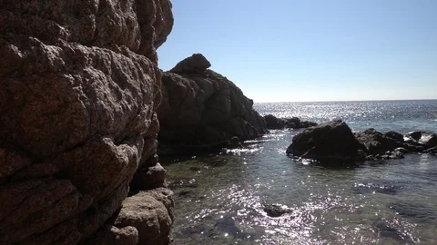 In the Morisca cove of Tossa de Mar, Costa brava Stock Footage 111422160
