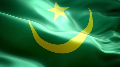 Moritania Flag Stock Footage 116388520
