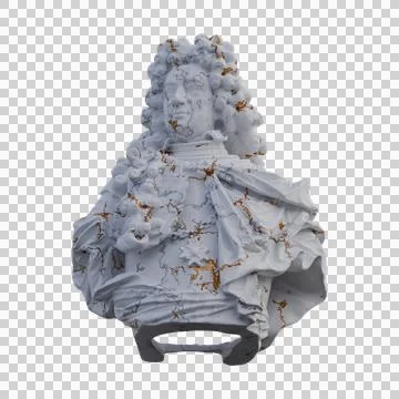 Moritz Hartmann  statue, 3d renders, isolated, perfect for your design Stock Illustration