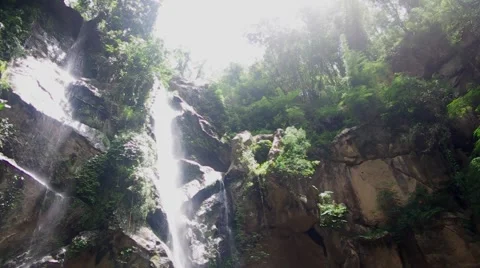 Mork-Fa waterfall Chaing Mai, Thailand Stock Footage 52047067