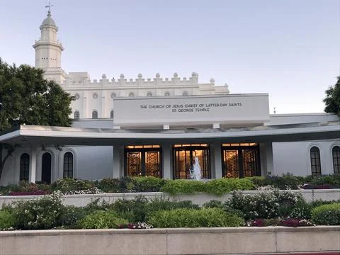Morman Temple in St Stock Photos