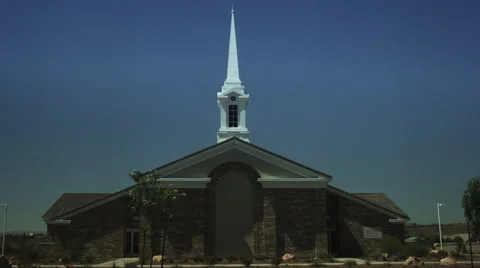 Mormon Church Front Stock Footage 62920334