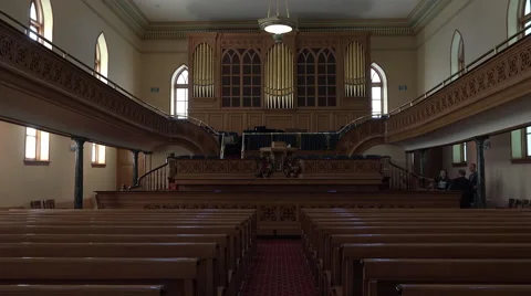 Mormon LDS Tabernacle Brigham City Missionary tour 4K 004 Stock Footage 51746439