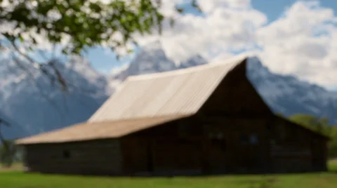 Mormon Row Barn Video stock 66371652