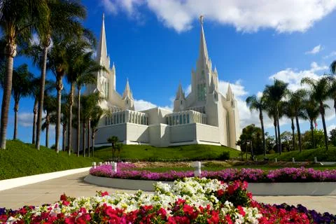 Mormon temple Stock Photos