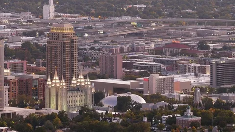 Mormon temple SLC Vídeos de archivo 83603793