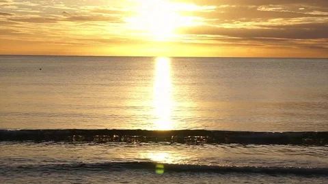 Morning by the beach Stock Footage 77275399