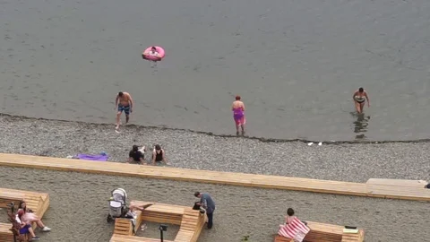 A morning on the beach Vídeo Stock 78551167