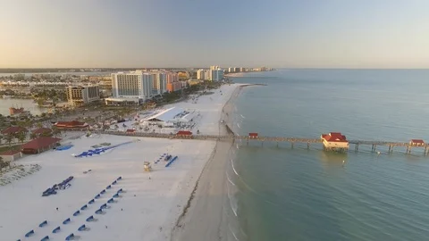 Morning at the beach Stock Footage 113647722